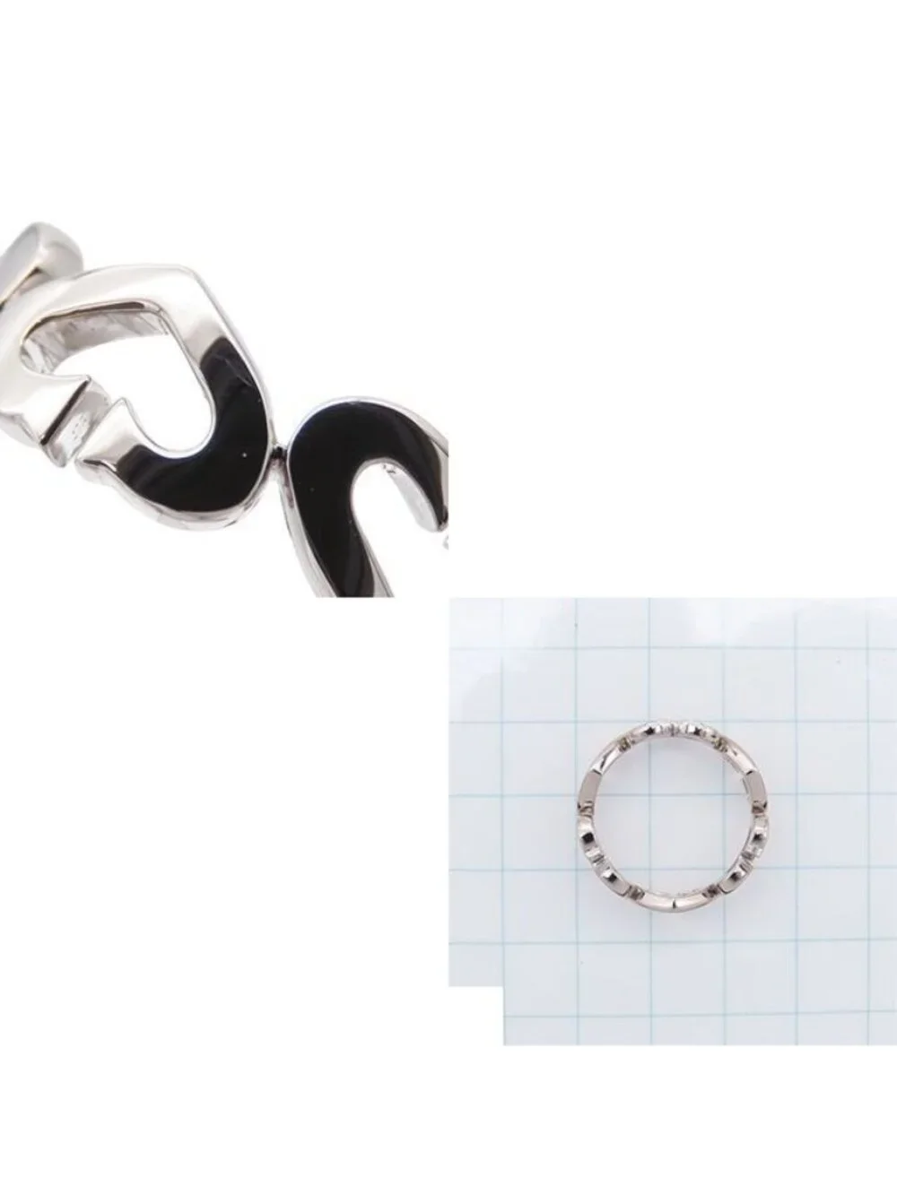 Cartier C Heart Ring White Gold 18k Diamond